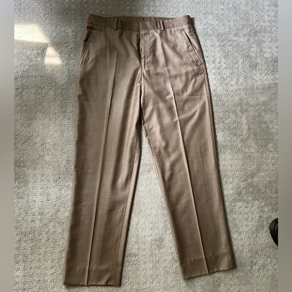 Perry Ellis Brown/Tan Suit 44 Regular - Picture 2 of 4